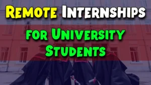 Remote Internships for University Students